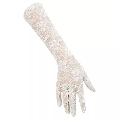 £5.99 • Buy Womens Wedding Lace Gloves Ladies Elegant Burlesque Hen Night Fancy Party Dress