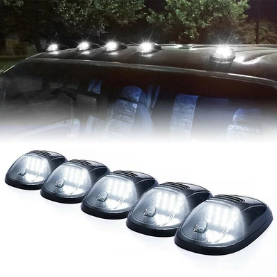 $28.59 • Buy For Dodge RAM 1500 2500 3500 Rooftop Cab Running Light LED 6000K Smoked Lens Kit