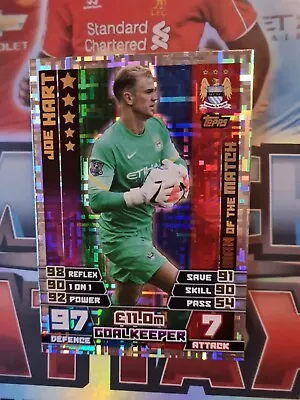 Match Attax 14/15 Man Of The Match Joe Hart • £1