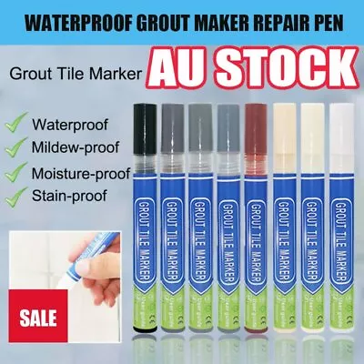 Tile Styling Pen Bathroom Waterproof And Mildew Grout Marker Repair Pen KJ • $8.96
