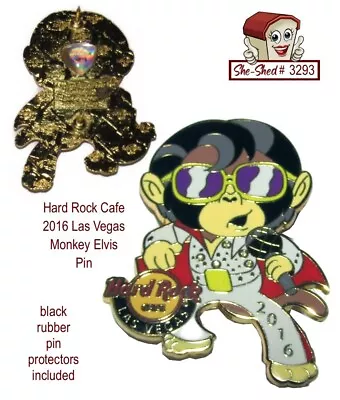 Hard Rock Cafe 2016 Las Vegas Monkey Elvis Trading Pin • $19.95