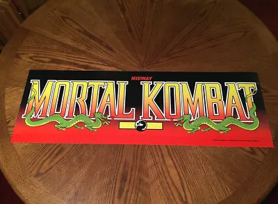 Mortal Kombat Classic Arcade Video Game Huge 36  Marquee Style Wall Poster  • $14.99