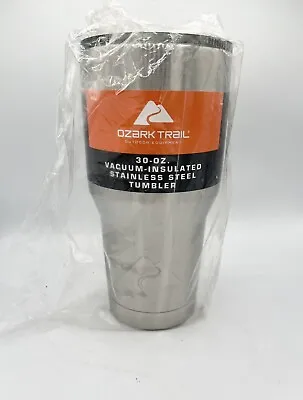 $15 • Buy Ozark Trail 30oz Vacuum-Insulated SILVER Stainless Steel Tumbler NEW