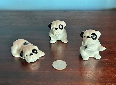 Lot Of 3 Vintage Ceramic English Bulldog Figurines • $13.75