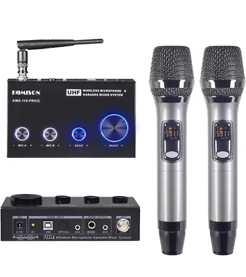 $85 • Buy KOMISON Wireless Bluetooth Microphone System Karaoke Mixer,