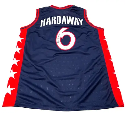 £8.18 • Buy Penny Hardaway Team Usa Autographed Stitched Custom Jersey Bas Coa