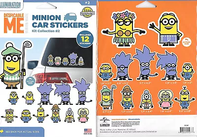 Despicable Me 12 Minion Peel Off Car Stickers Value Pack Collection #2 SEALED • $9.99