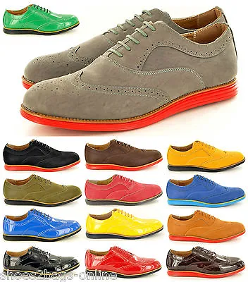 £13.49 • Buy New Mens Casual Formal Lace Up Brogue Designer Shoes In UK Sizes 6 7 8 9 10 11