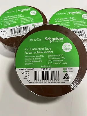 Schneider PVC Electrical Insulating Tape PVC 19mm X 33m • £3