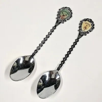 $9.95 • Buy New Mexico & Texas State Miniature Silver Souvenir Ornate Spoons