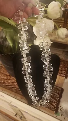 Authentic Rare Miriam Haskell  Lucite/ Acrylic Crystal Necklace • $99