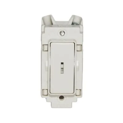 Crabtree 4451 Keyswitch 1 Way Grid Switch Module White • £5