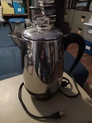 Vtg Farberware SUPER FAST 2-8 Cup Electric Percolator Coffee Maker Model 138 • $18.95