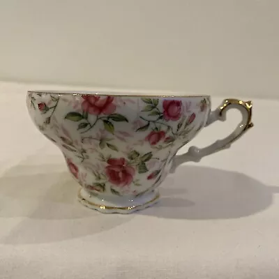 Vintage Lefton China Hand Painted  Rose Chintz  Tea Cup  #662R • $11