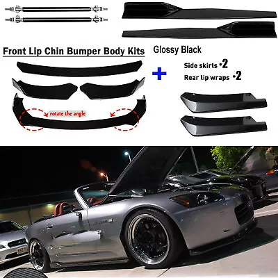 Front Bumper Lip Chin Spoiler Splitter Side Skirt+Rear Lip For 00-19 Honda S2000 • $55.99