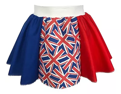 Union Jack Skirt FLAG UK Pattern Circle Skirts Supporters Costume • £12.99