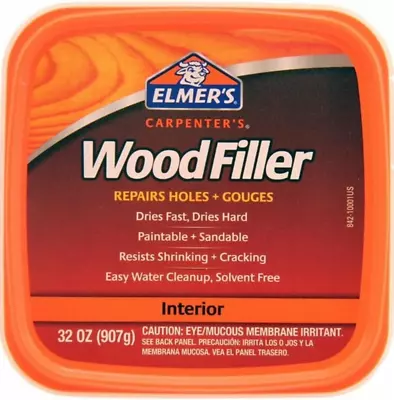 Elmer's E842L Carpenter's Interior Wood Filler; 32 Ounce; 1 Quart • $19.54