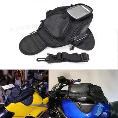 Motorcycle Magnetic Oil Fuel Tank Bag Saddle Bag Phones Bag For Honda Yamaha • $28.94