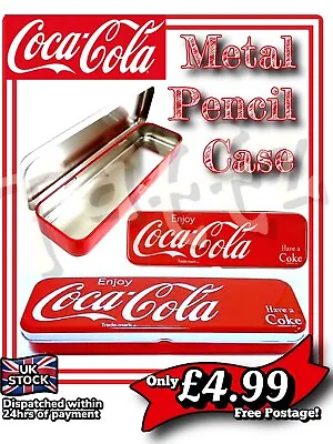 Coca-Cola Coke Official Metal Pencil Case • £4.99