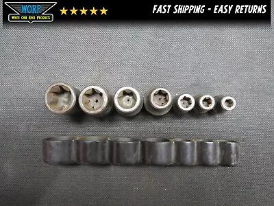 Torx Brand External Drive Socket Set E16 E14 E12 E10 E8 E7 E6 Made In Usa • $30