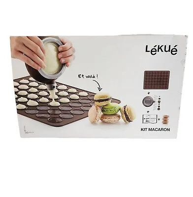 Lekue Macaron Kit Baking Silicone Mat Decorating Tip Set - New  • $24.99