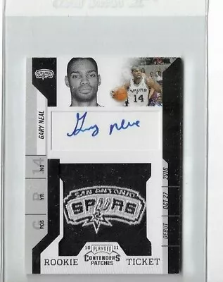 2010-11 Panini Playoff Contenders#120gary Neal Rookie Auto. • $4.99