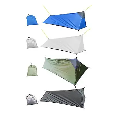 £35.46 • Buy Ultralight Camping Tent Waterproof Trekking Pole Tent 1 Person Windproof