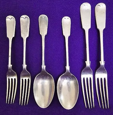 Vintage Mappin & Webb Princes Plate Spoons & Forks Set Of 6 Total 2 X 2 X 2 Each • £29.99