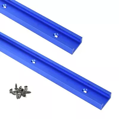 2pc Aluminum 400mm Double-Cut Profile Universal 3/4 Slot T-Track With Predril... • $23.61