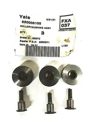 Yale Fork Lift Roller Entry With Bushing Assembly 620008100 [Lot Of 3] NOS • $49.95