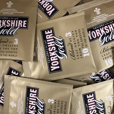 Yorkshire Gold Tea Sachet - Individual Enveloped Tagged Tea Bag - 100% Black Tea • £2.89