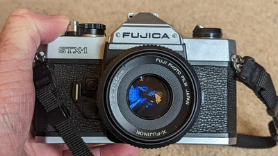 £35 • Buy FUJICA STX-1 35mm SLR Film Camera With X-FUJINON 55mm F/2.2 Lens
