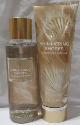Victoria's Secret Fragrance Mist & Lotion Set Lot Of 2 SHIMMERING SHORES • $37.94
