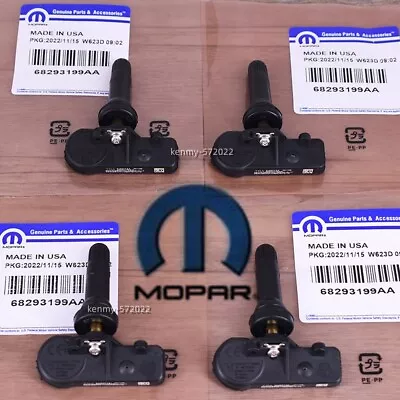 (4) Brand New Oem Mopar # 68293199aa-ab Dodge Ram 1500 Dt 2019-22 Tpms Sensors • $47.99