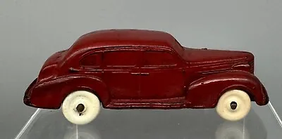 Vintage Auburn Rubber Oldsmobile Six Sedan Car Toy Red Original • $35