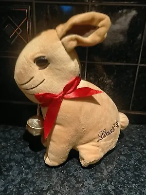 LINDT GOLDEN RABBIT BUNNY RATTLE BELL ZIP COMPARTMENT PLUSH SOFT TOY 13” X 11  • £8