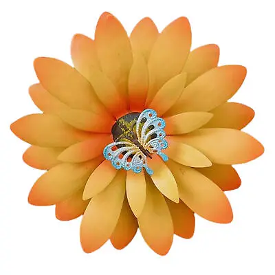 Metal Flower Wall Art Décor Iron Art Sunflower Sculpture Floral Metal Art • $15.09