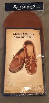 NEW Mens Real Leather Moccasin Kit Adult XL  Size 11/12 • $34.99