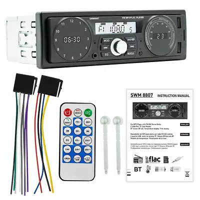 Single Din Car Stereo MP3 Player Bluetooth USB AUX Card In Dash Kit Audio Radio • $41.30