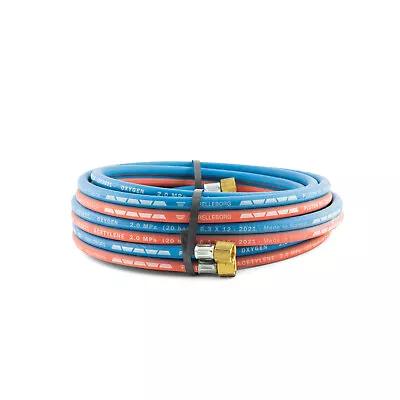 Trelleborg 5 Metre Oxy Acetylene Twin Hose - 5/8 UNF Fittings - Made In France • $79