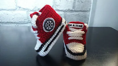 Baby Crochet Knitting Hand Shoes Trainers Sneakers Clothes Socks Hats Caps Boots • £4.99