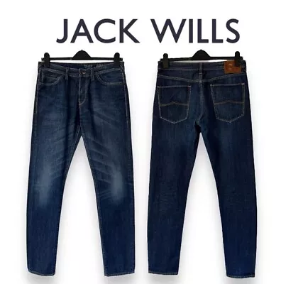 Jack Wills Men’s Slim Fit Jeans W32 L32 • £9.95