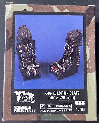 Verlinden K-36 Ejection Seats MIG 29 / SU-27 636 1/48 NIB Model Kit ‘Sullys • $14.88