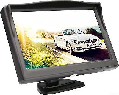 Backup Camera Monitor 5 Inch HD Monitor Display Screen For Car Rear View Camera • $28.90