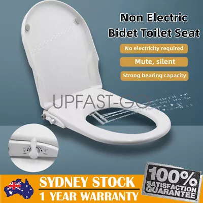 OZ Simplus Non Electric Toilet Seat Bidet With Cover Bathroom Spray Water Wash • $61.88