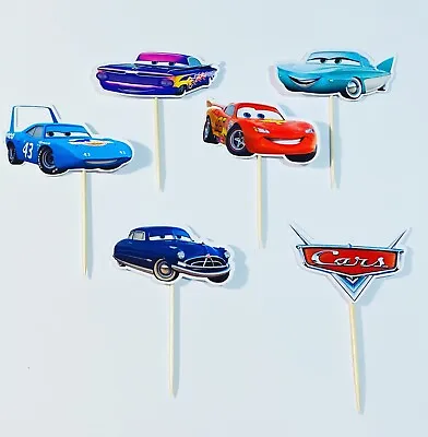 Handmade Disney Cars Inspired Cupcake Toppers • £4.50