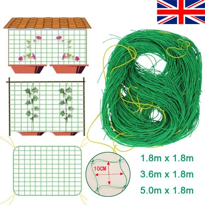 £7.01 • Buy Garden Plant Climbing Net Trellis Netting Mesh Support For Fruits Vine Bean Pea