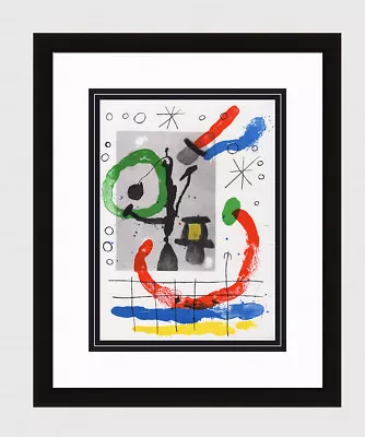 1965 JOAN MIRO BOLD Original Color Lithograph  Boat And Lighthouse  Framed COA • $724.50