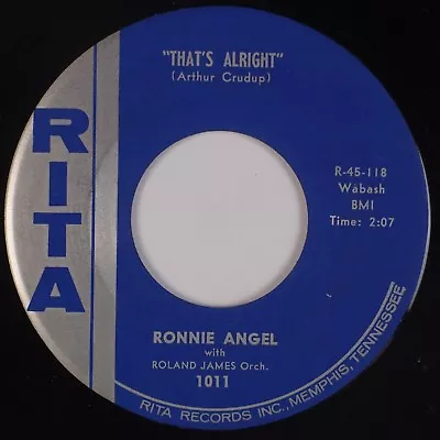 RONNIE ANGEL: That’s Alright (Elvis Rockabilly) US Rita 7” 45 NM MP3 • $30