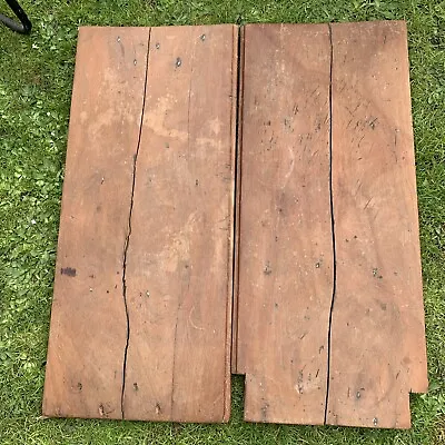 I Believe These To Be Oak Or Elm Cupboard Doors Or Shutters 87X98cm. Ledge 11kg • £75